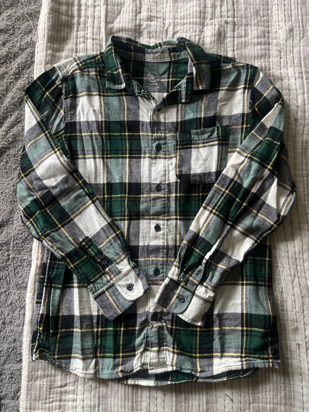 Boy's Wonder Nation Long Sleeve Flannel | XL (14/16)